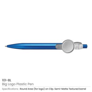 Big Logo Plastic Pens - Image 6