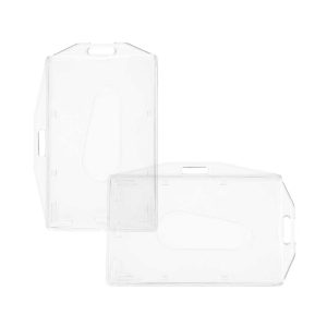 Clear Plastic PVC Card Holder - Image 2