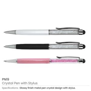 Crystal Pens with Stylus - Image 3