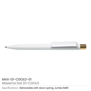 Dot Pens with Gold Push Button - Image 4