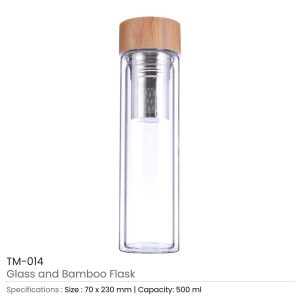 Glass and Bamboo Flask - Image 3