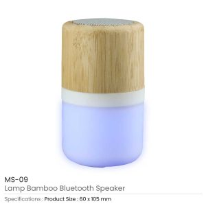 Lamp Bamboo Bluetooth Speaker - Image 5