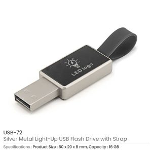 Light-Up Logo USB with Strap - Image 3