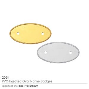 PVC Injected Oval Name Badges - Image 5