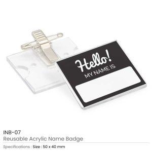 Reusable Acrylic Name Badges - Image 3