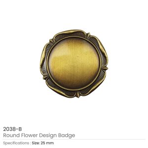 Round Flower Design Logo Badges - Image 6