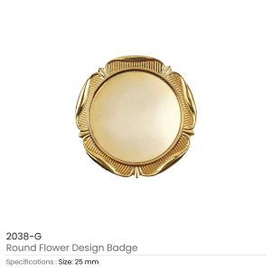 Round Flower Design Logo Badges - Image 5