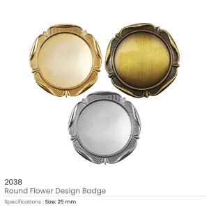 Round Flower Design Logo Badges - Image 7