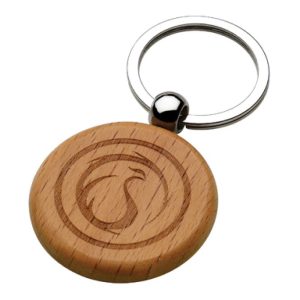 Round Wooden Keychains - Image 2