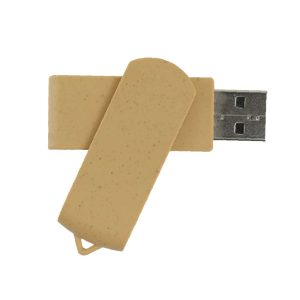 Wheat Straw Swivel USB Flash Drives - Image 4