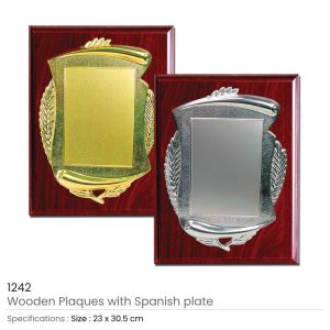 Wooden Plaques with Spanish Plate - Image 5