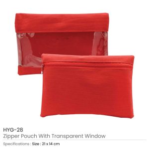 Zipper Pouch with Transparent Window - Image 3