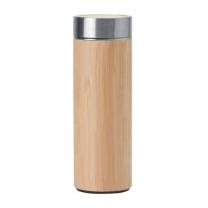 Stainless Steel Bamboo Flask - Image 1