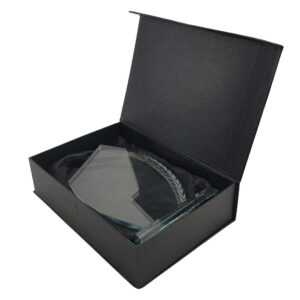 Crystal Awards with Engraved Leaf Design - Image 4