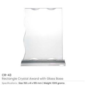 Rectangle Crystal Awards - Image 3