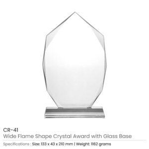 Wide Flame Crystal Awards - Image 3