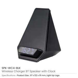 Wireless Charger BT Speaker with Clock - Image 3