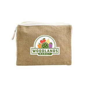 Jute with Cotton Zipper Pouch - Image 2