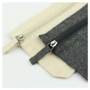 Cotton Pouch with front Zipper - Image 6