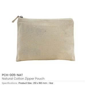 Multi-purpose Cotton Zipper Pouch - Image 4