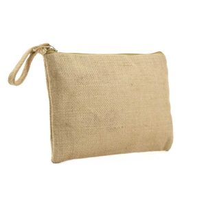 Natural Jute Zipper Pouch - Image 4