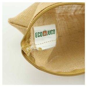 Natural Jute Zipper Pouch - Image 6