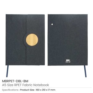 A5 size RPET Fabric Notebooks - Image 4