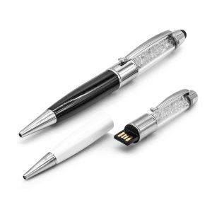 Crystal Pen USB with Stylus - Image 1