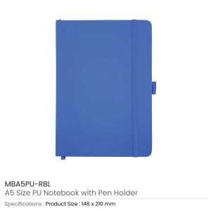 PU Notebook with Pen Holder - Image 7