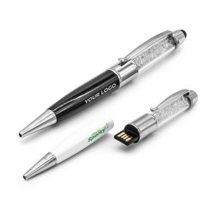 Crystal Pen USB with Stylus - Image 2