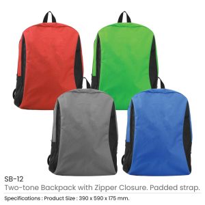 Two-toned Backpacks 600D Polyester Material - Image 3