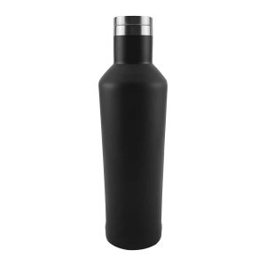 Double Wall Matte Black Stainless Steel Bottles, 500ml - Image 1