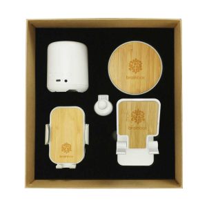 Promotional Tech Gift Sets with Brown Cardboard Gift Box - Image 2