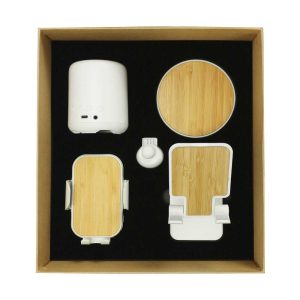 Promotional Tech Gift Sets with Brown Cardboard Gift Box - Image 1