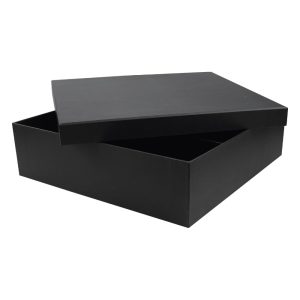 Black Plain Gift Box Size XXL Cardboard Material - Image 4