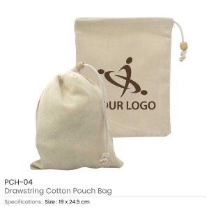 Cotton Pouch Bags with Drawstring - Image 4