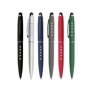 Stylus Metal Pens Rubberized & Twist-action - Image 2