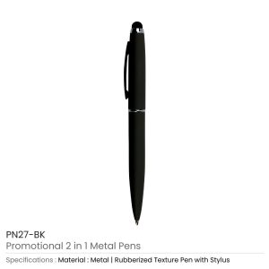 Stylus Metal Pens Rubberized & Twist-action - Image 7