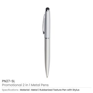 Stylus Metal Pens Rubberized & Twist-action - Image 8