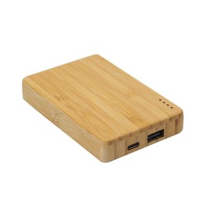 Bamboo Powerbank 5000 mAh Type C Input and Output - Image 1