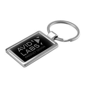 Rectangular Metal Keychains - Image 2