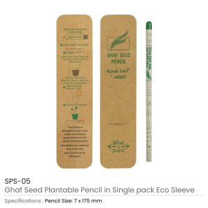 Ghaf Seed Plantable Pencil in Single Pack Eco-Sleeve - Image 3