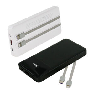 Powerbank with LED Screen 10,000 mAh and Built-in Cables - Image 6