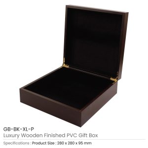 Luxury Wooden Finish PVC Gift Box Size XL - Image 3