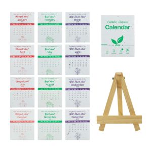 2025 Table Calendars with Plantable Seeds - Image 5