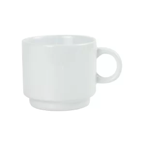 Ceramic Cups 10 Oz Glossy Finish White Color - Image 1