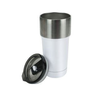 Double Wall SS Tumblers with Slide-Lock PP Lid 591ml - Image 7