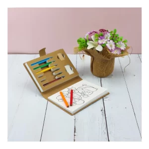 Eco-Friendly Drawing Pad Set with Colored Pencils, Sharpener & Eraser - Image 7