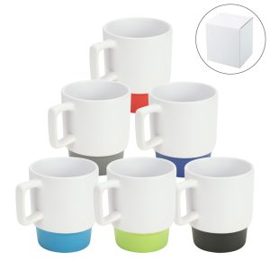 Ceramic Mugs with Bottom Clay in 12 Oz, Matte Finish - Image 1