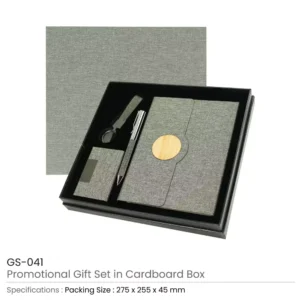 Promotional Gift Sets in Black Cardboard Box GS-041 - Image 3